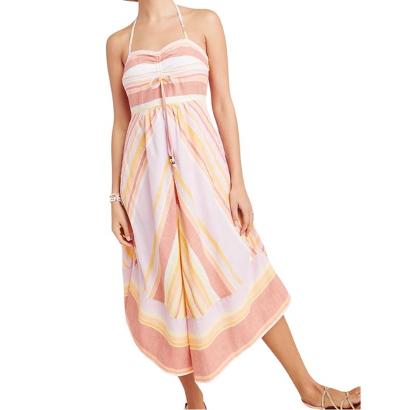 Anthropologie Savannah Halter Dress Size 8 - Picture 3 of 16